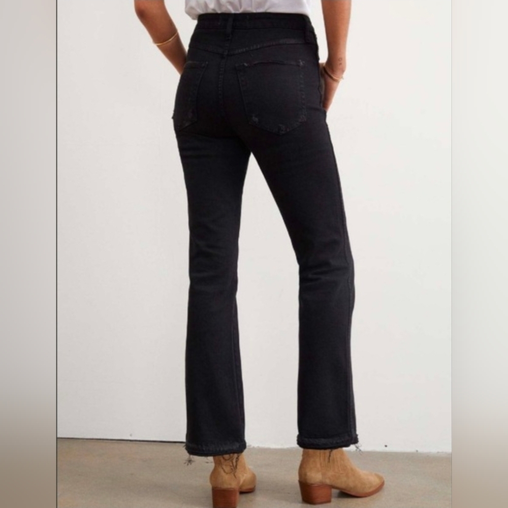 Amo Denim Bella Jean Black Oak High-waisted Size 29 - Picture 3 of 16